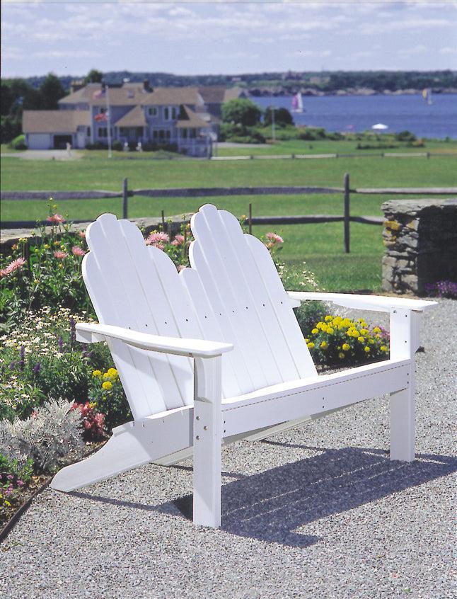 Seaside Casual Recycled Plastic Adirondack Classic Love Seat - LEAD TIME TO SHIP 2 TO 4 WEEKS