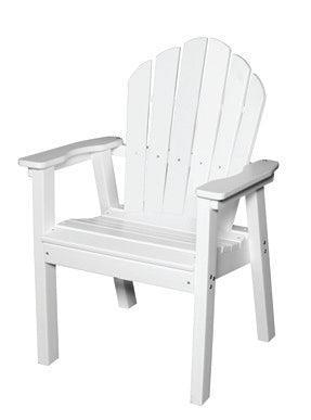 Seaside Casual Recycled Plastic Adirondack Classic Dining Chair - LEAD TIME TO SHIP 2 TO 4 WEEKS