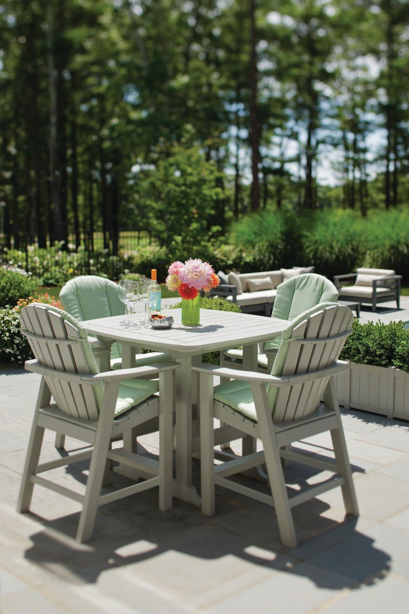 Seaside Casual Recycled Plastic Adirondack Shellback Balcony Chair (COUNTER HEIGHT) - LEAD TIME TO SHIP 4 TO 6 WEEKS