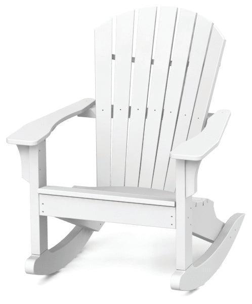Seaside Casual Recycled Plastic Adirondack Shellback Rocking Chair - LEAD TIME TO SHIP 2 TO 4 WEEKS