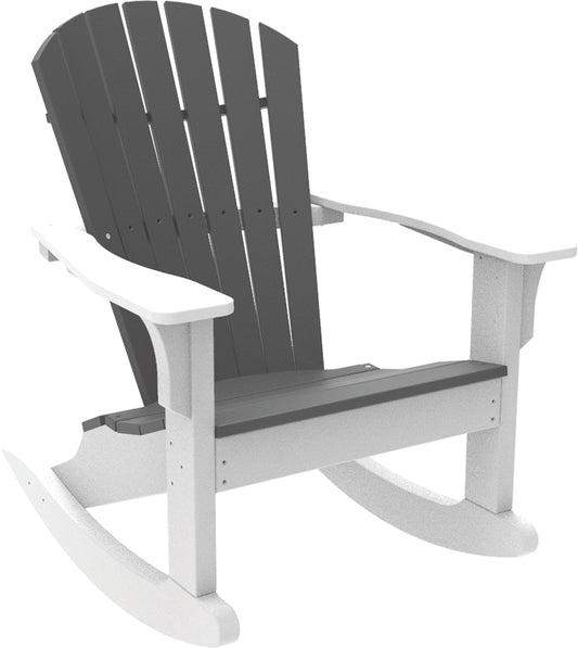 Seaside Casual Recycled Plastic Adirondack Shellback Rocking Chair - LEAD TIME TO SHIP 2 TO 4 WEEKS