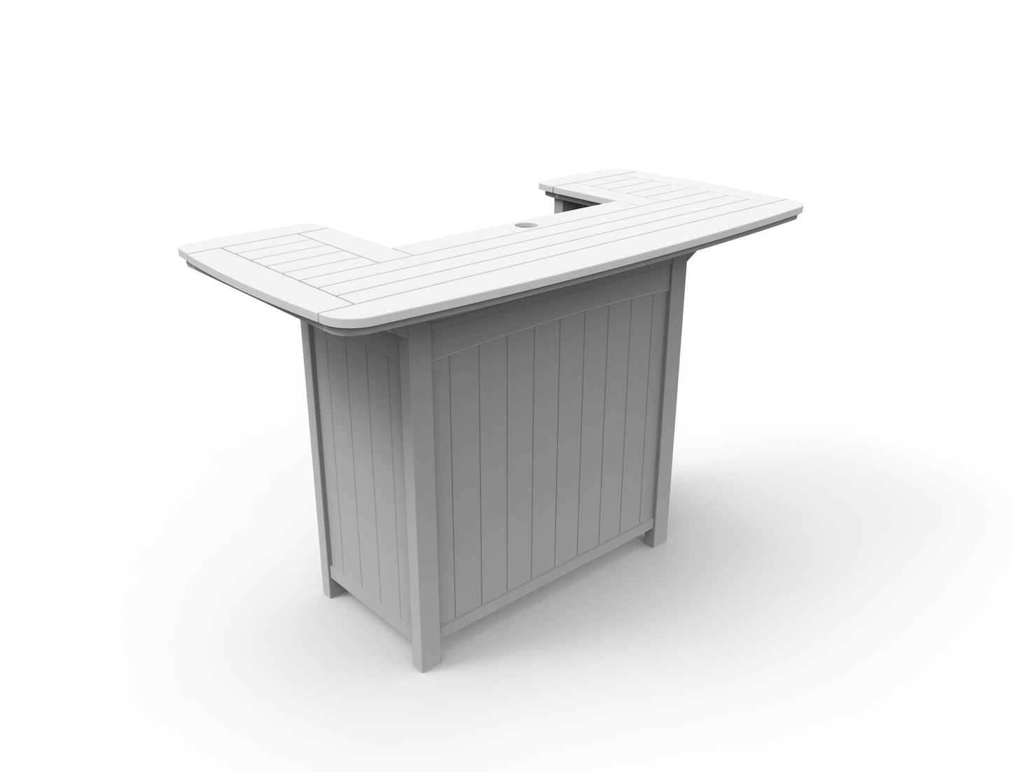 Seaside Casual Recycled Plastic Portsmouth Party Bar (BAR HEIGHT) - LEAD TIME TO SHIP 2 TO 4 WEEKS