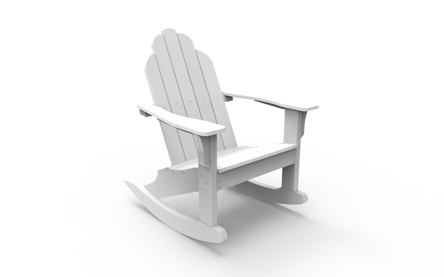 Seaside Casual Recycled Plastic Adirondack Classic Rocking Chair - LEAD TIME TO SHIP 2 TO 4 WEEKS
