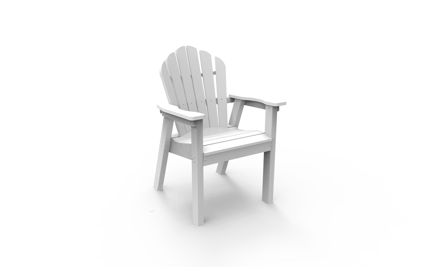 Seaside Casual Recycled Plastic Adirondack Classic Dining Chair - LEAD TIME TO SHIP 2 TO 4 WEEKS