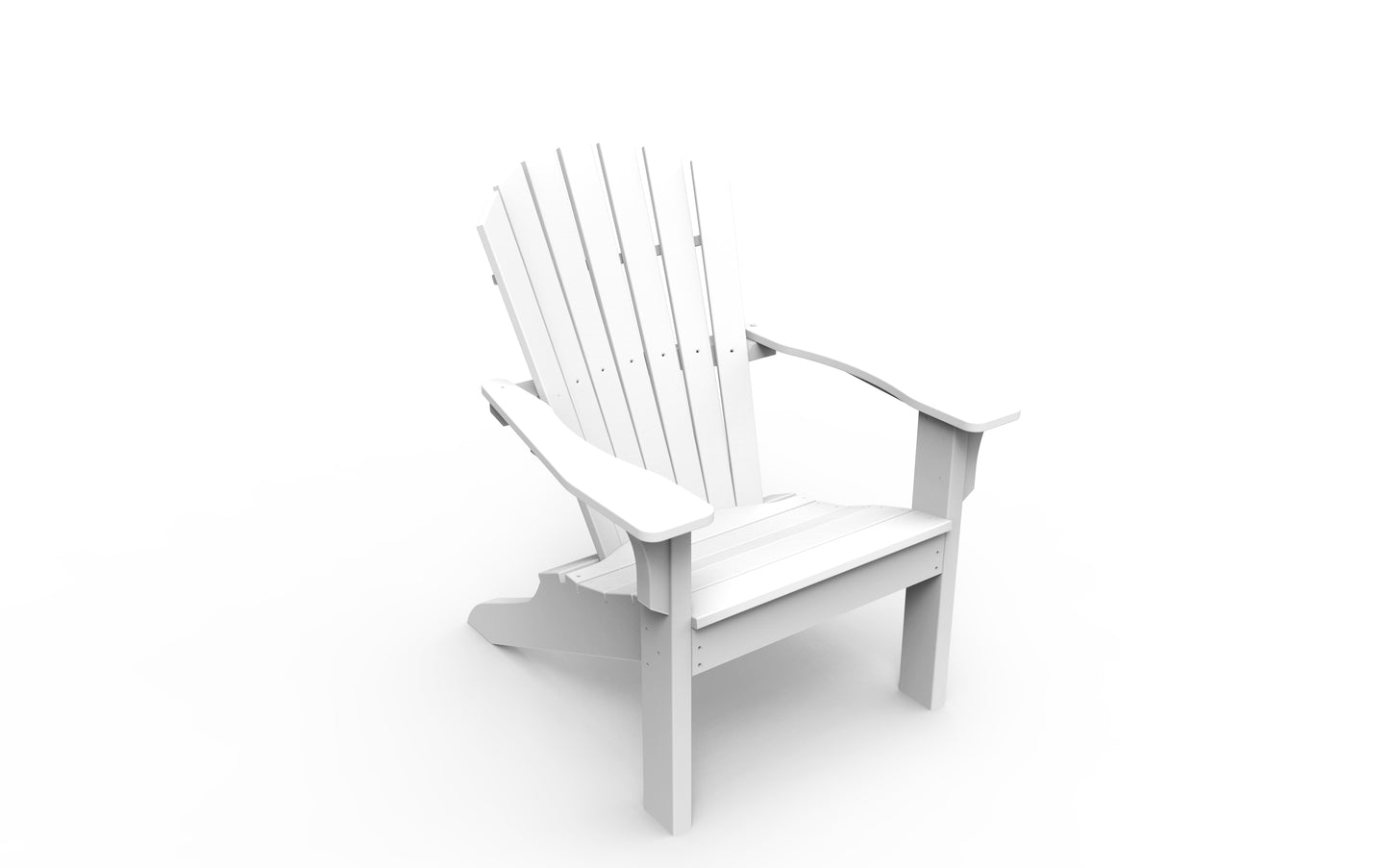 Seaside Casual Recycled Plastic Adirondack Shellback Chair - LEAD TIME TO SHIP 2 TO 4 WEEKS