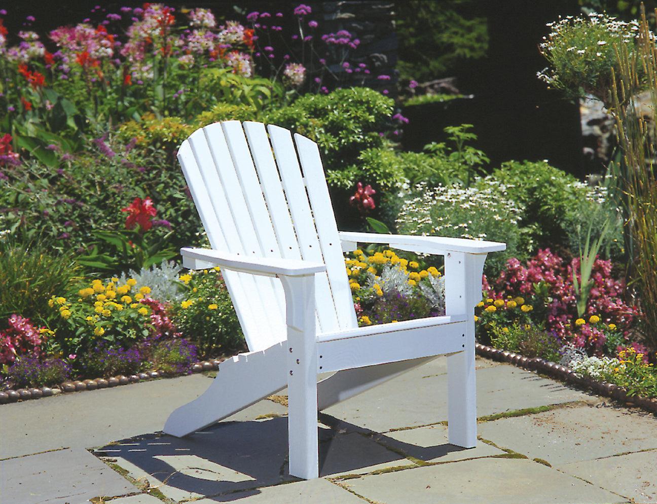 Seaside Casual Recycled Plastic Adirondack Shellback Chair - LEAD TIME TO SHIP 2 TO 4 WEEKS