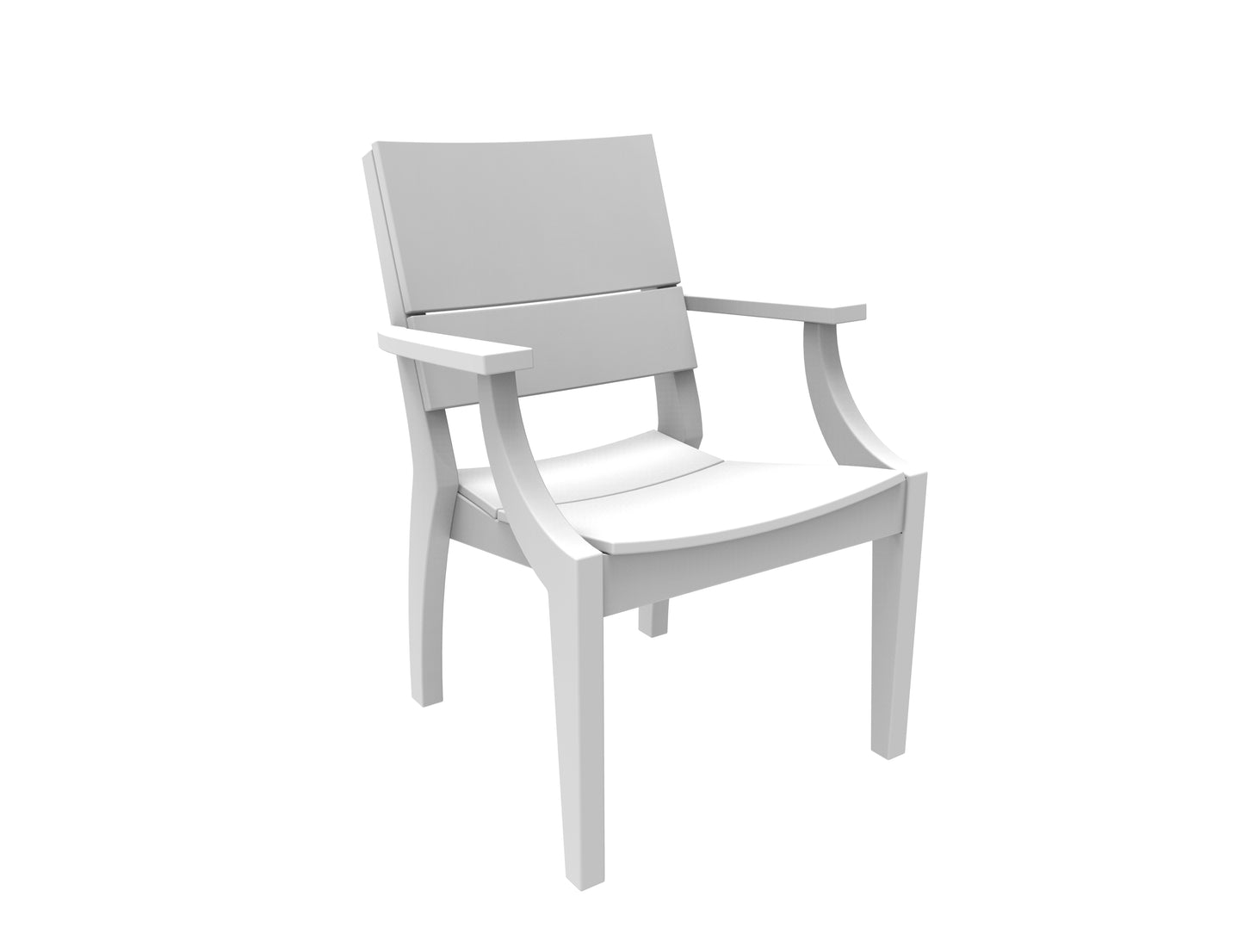 Seaside Casual Recycled Plastic SYM Arm Chair - LEAD TIME TO SHIP 4 TO 6 WEEKS