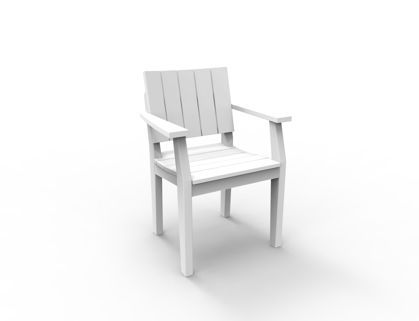 Seaside Casual Recycled Plastic MAD Dining Arm Chair - LEAD TIME TO SHIP 2 TO 4 WEEKS