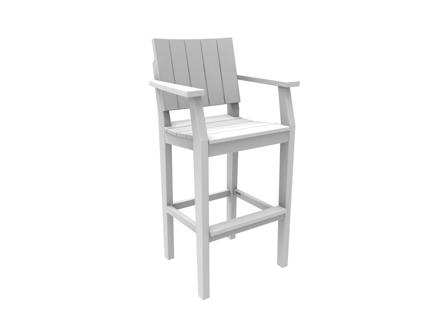 Seaside Casual Recycled Plastic MAD Bar Arm Chair (BAR HEIGHT) - LEAD TIME TO SHIP 2 TO 4 WEEKS