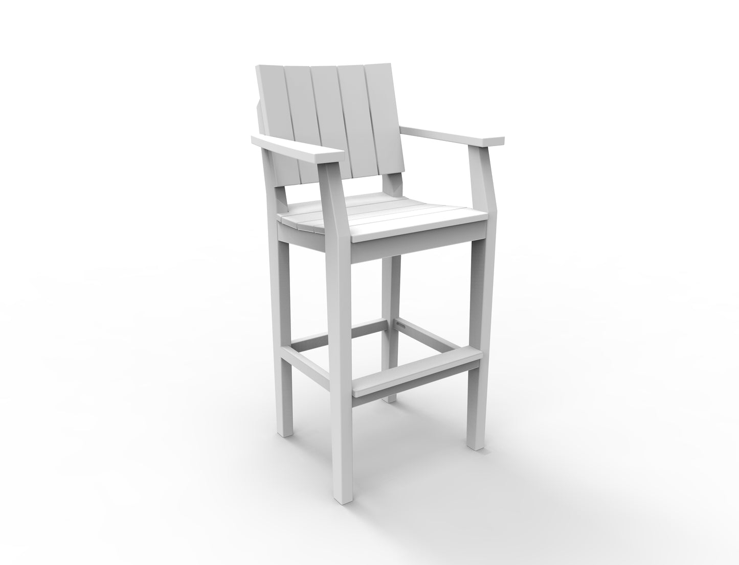 Seaside Casual Recycled Plastic MAD Bar Arm Chair (BAR HEIGHT) - LEAD TIME TO SHIP 2 TO 4 WEEKS