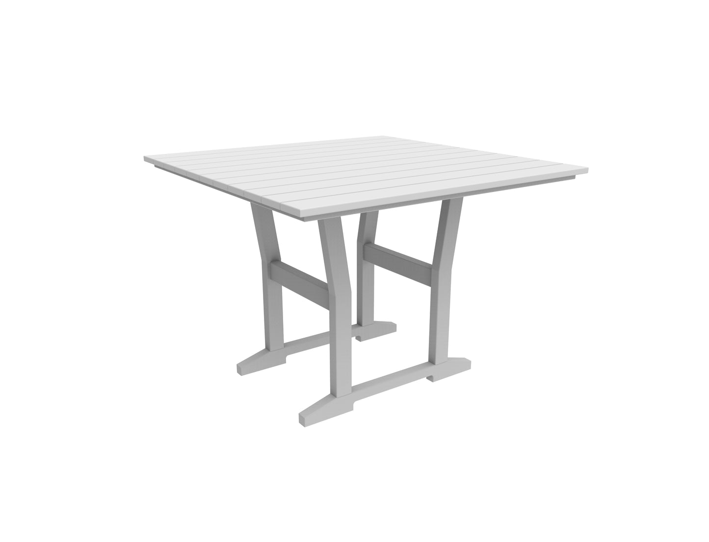 Seaside Casual Recycled Plastic Coastline Cafe Square Dining Table - LEAD TIME TO SHIP 2 TO 4 WEEKS