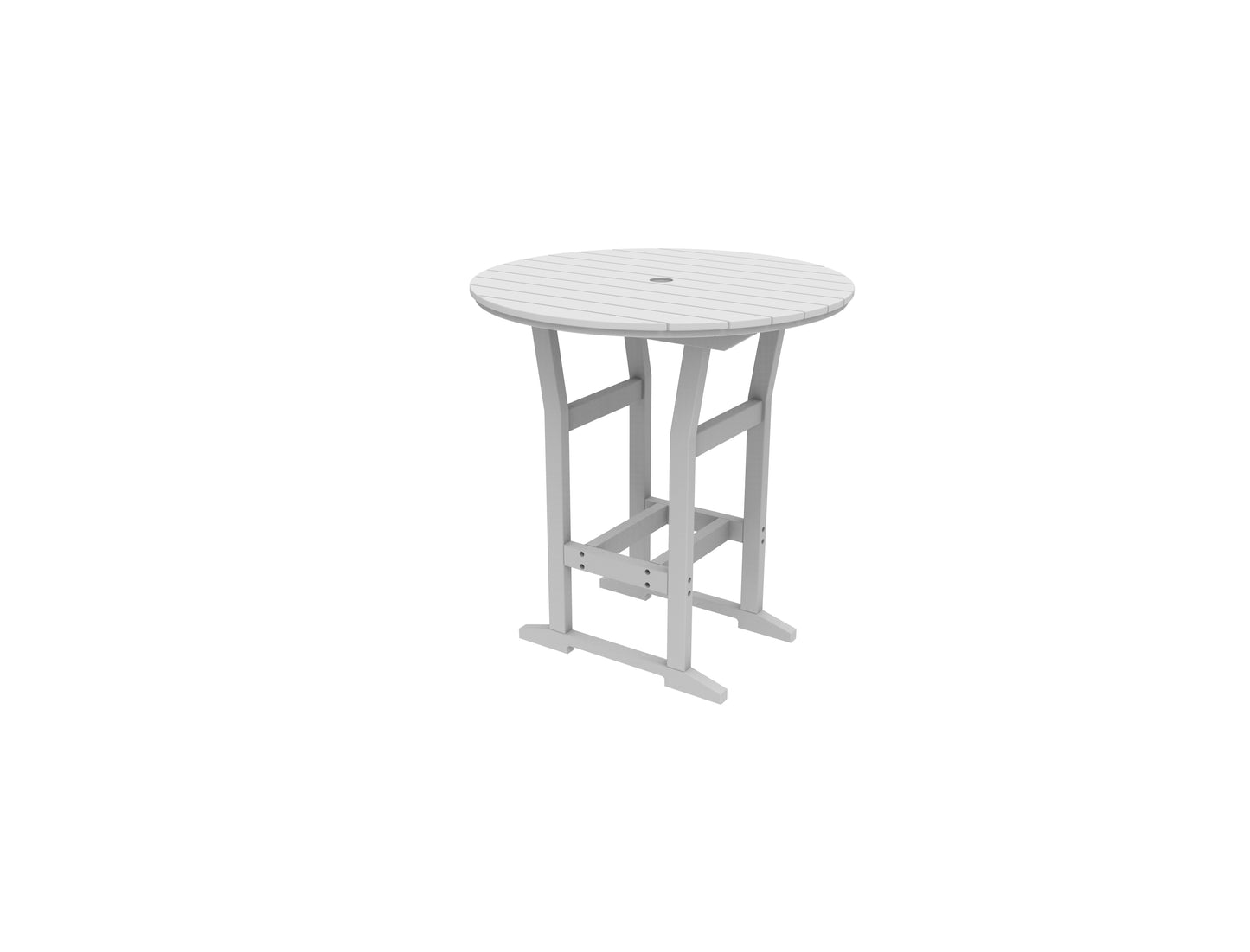 Seaside Casual Recycled Plastic Coastline Cafe Round Bar Table  (BAR HEIGHT) - LEAD TIME TO SHIP 2 TO 4 WEEKS