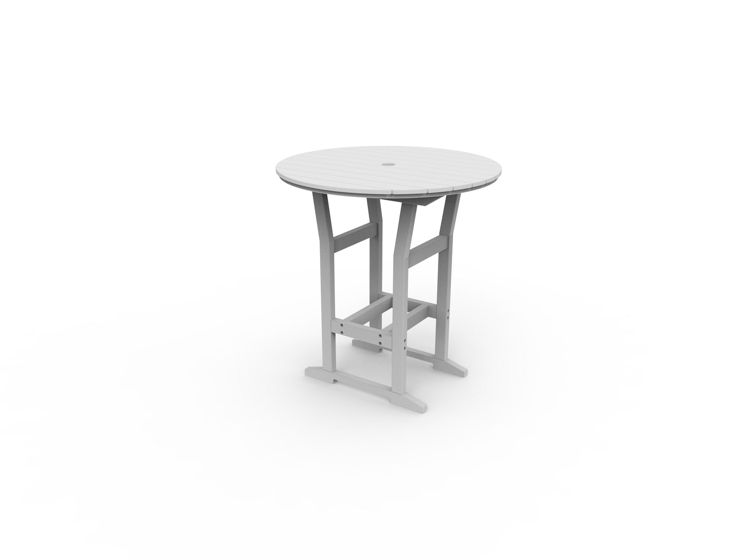 Seaside Casual Recycled Plastic Coastline Cafe Round Bar Table  (BAR HEIGHT) - LEAD TIME TO SHIP 2 TO 4 WEEKS