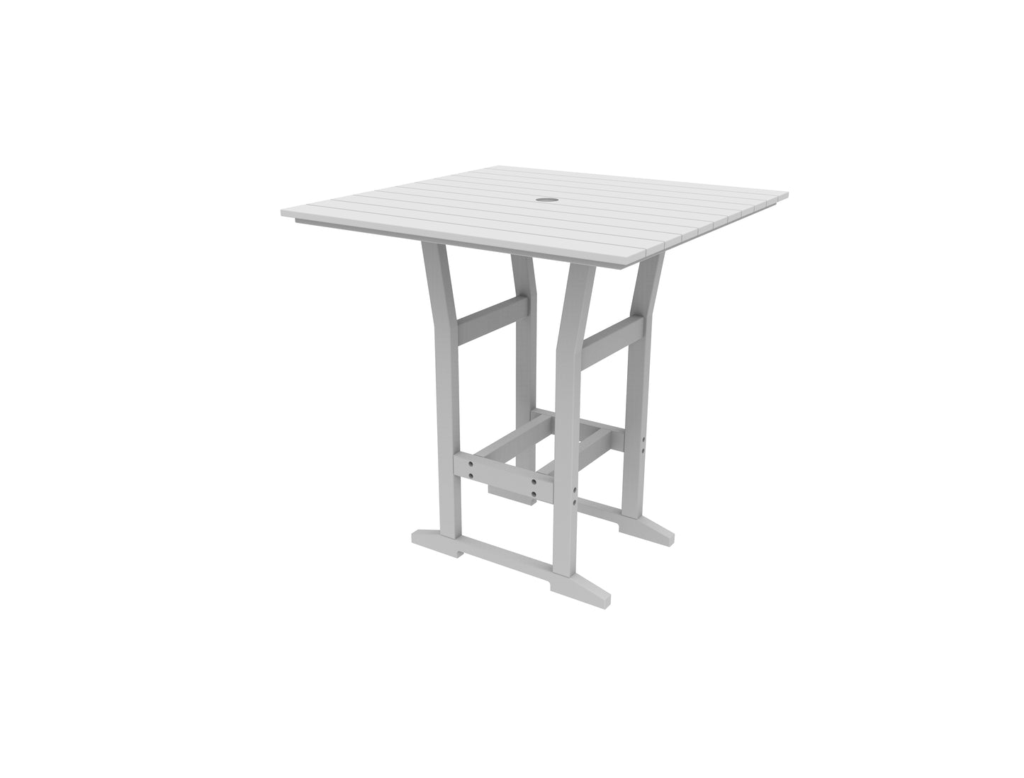 Seaside Casual Recycled Plastic Coastline Cafe Square Bar Table (BAR HEIGHT) - LEAD TIME TO SHIP 2 TO 4 WEEKS