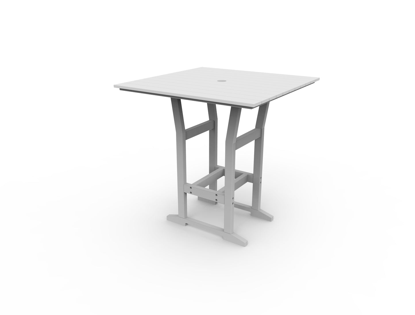 Seaside Casual Recycled Plastic Coastline Cafe Square Bar Table (BAR HEIGHT) - LEAD TIME TO SHIP 2 TO 4 WEEKS