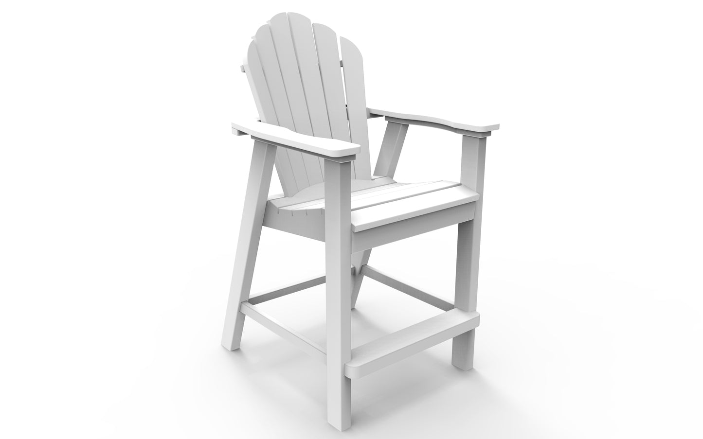 Seaside Casual Recycled Plastic Adirondack Classic Balcony Chair (COUNTER HEIGHT) - LEAD TIME TO SHIP 4 TO 6 WEEKS