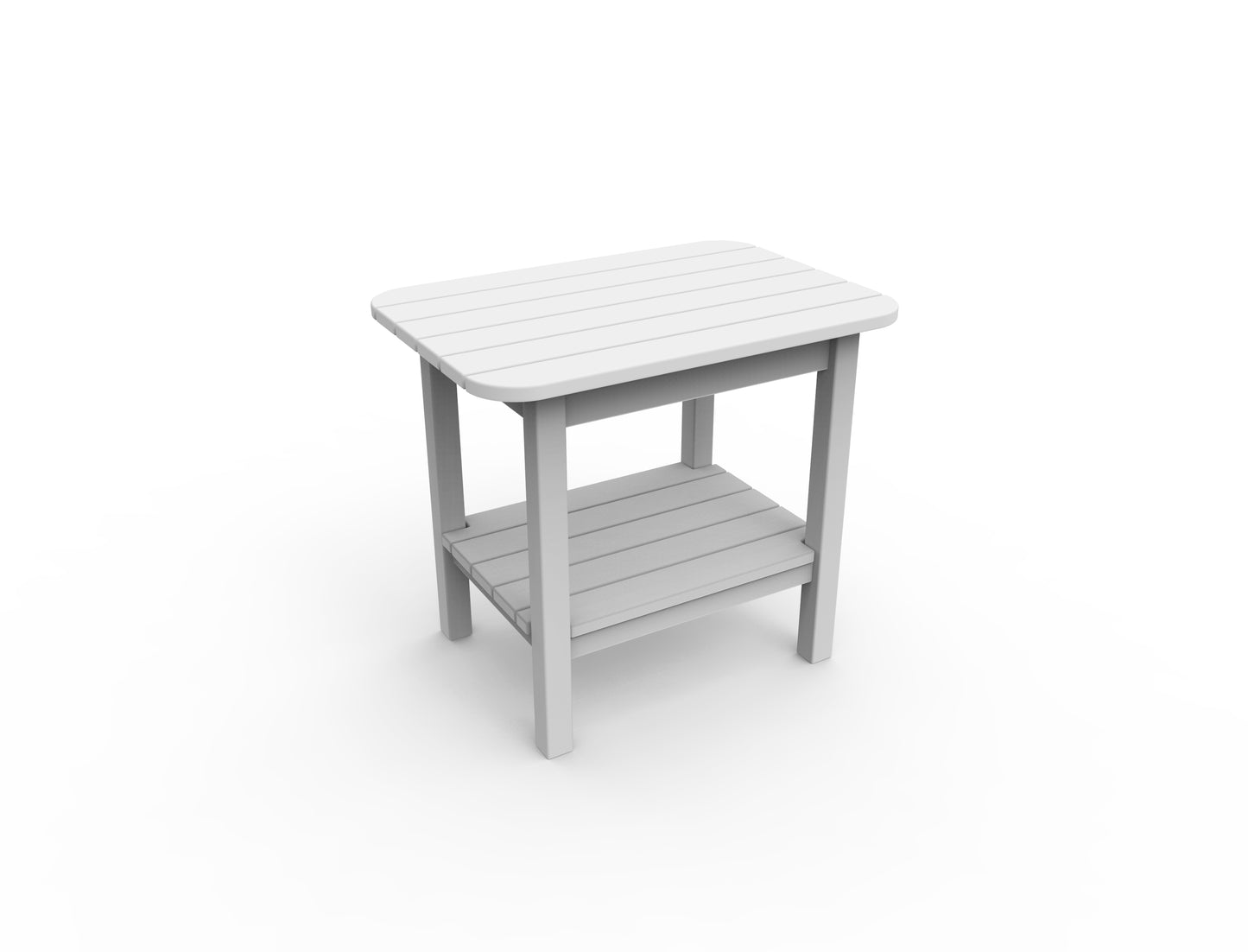 Seaside Casual Recycled Plastic Westerly End Table - LEAD TIME TO SHIP 4 TO 6 WEEKS