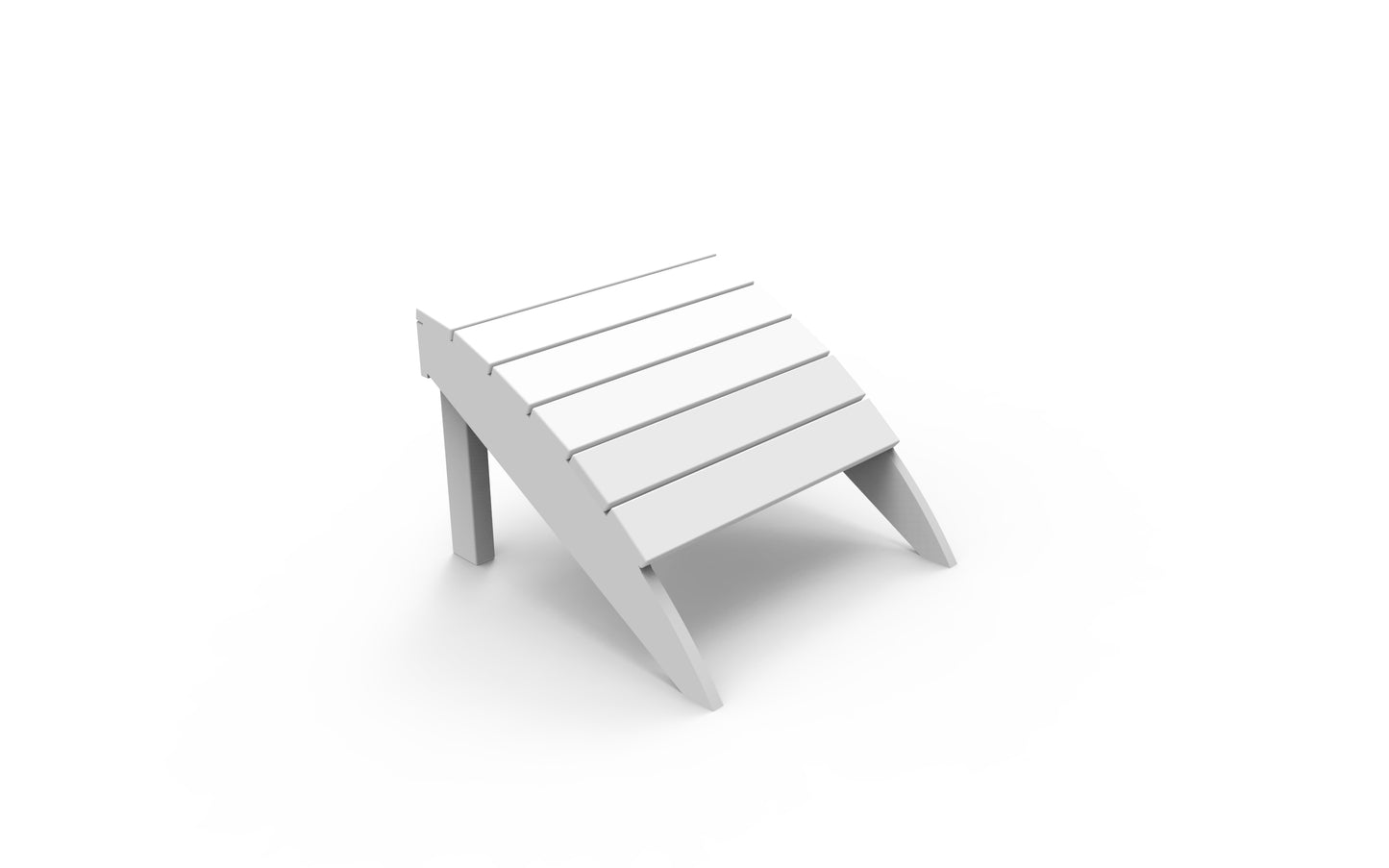 Seaside Casual Recycled Plastic Adirondack Foot Stool - LEAD TIME TO SHIP 4 TO 6 WEEKS