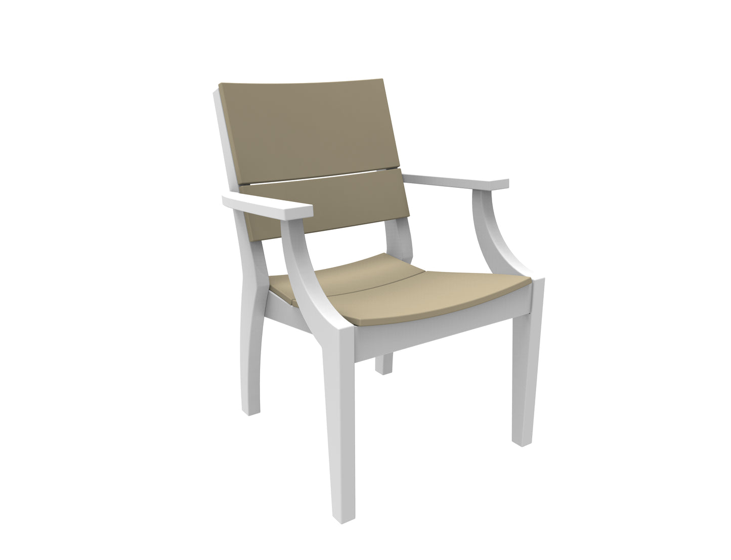 Seaside Casual Recycled Plastic SYM Arm Chair - LEAD TIME TO SHIP 4 TO 6 WEEKS