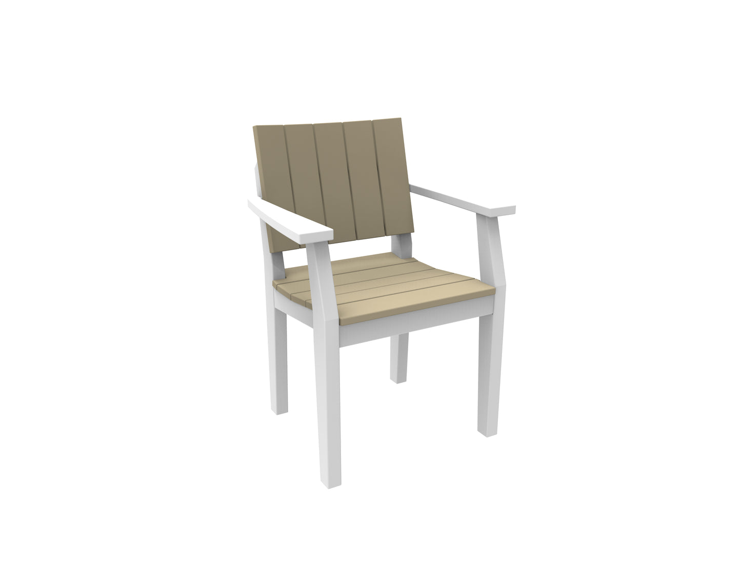 Seaside Casual Recycled Plastic MAD Dining Arm Chair - LEAD TIME TO SHIP 2 TO 4 WEEKS