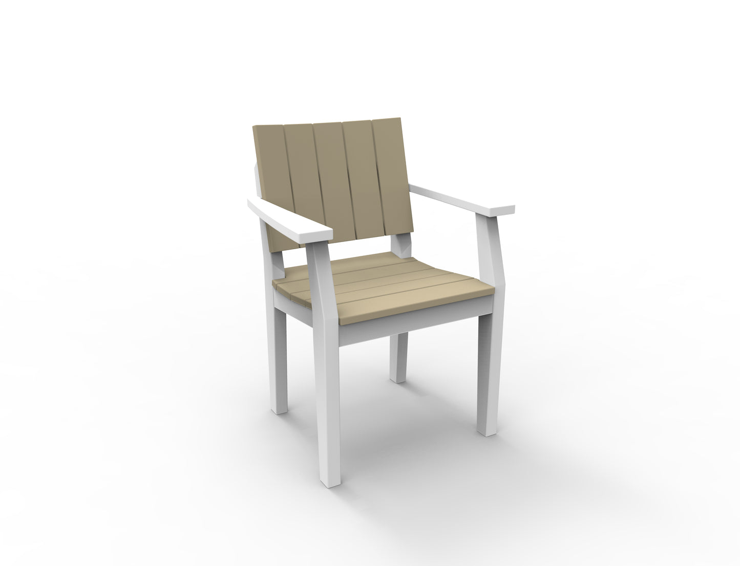 Seaside Casual Recycled Plastic MAD Dining Arm Chair - LEAD TIME TO SHIP 2 TO 4 WEEKS