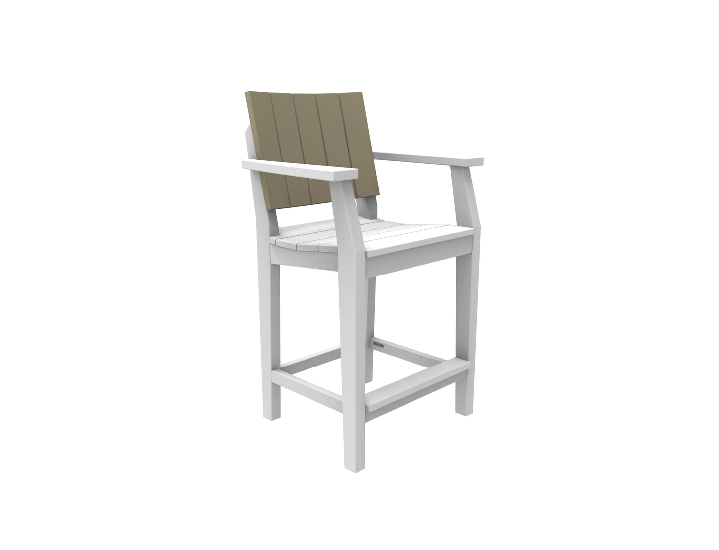 Seaside Casual Recycled Plastic MAD Balcony Arm Chair - LEAD TIME TO SHIP 2 TO 4 WEEKS