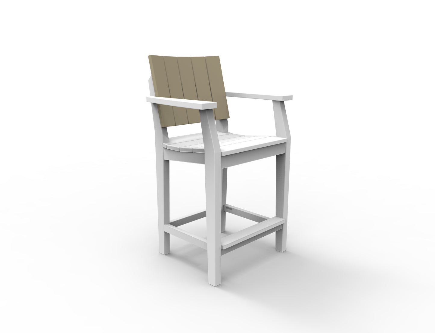 Seaside Casual Recycled Plastic MAD Balcony Arm Chair - LEAD TIME TO SHIP 2 TO 4 WEEKS