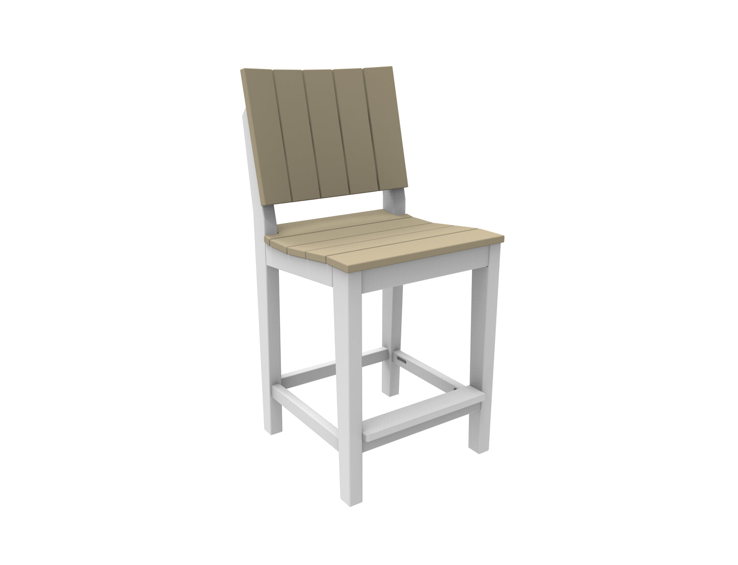 Seaside Casual Recycled Plastic MAD Balcony Side Chair (BAR HEIGHT) - LEAD TIME TO SHIP 2 TO 4 WEEKS