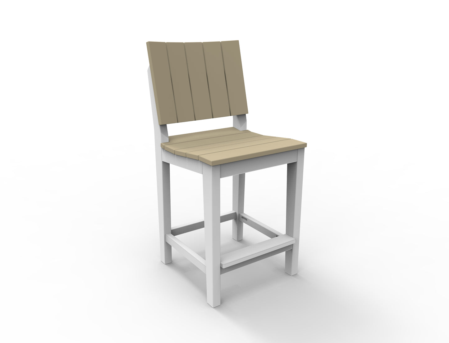 Seaside Casual Recycled Plastic MAD Balcony Side Chair (BAR HEIGHT) - LEAD TIME TO SHIP 2 TO 4 WEEKS