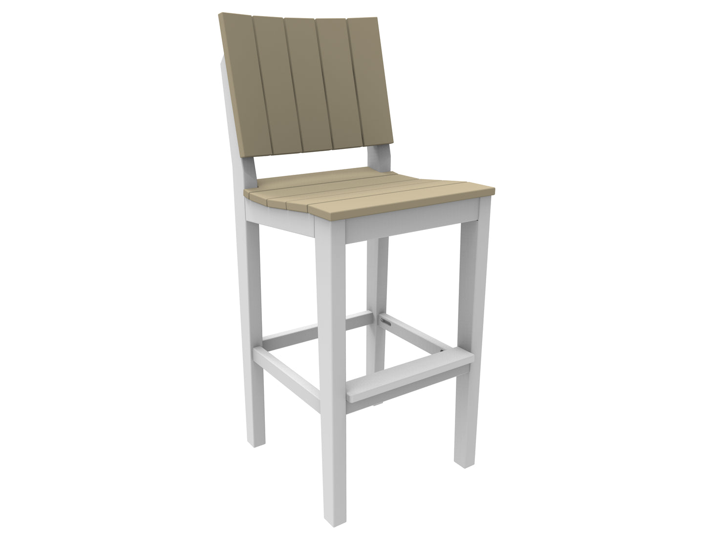 Seaside Casual Recycled Plastic MAD Bar Side Chair (BAR HEIGHT) - LEAD TIME TO SHIP 2 TO 4 WEEKS