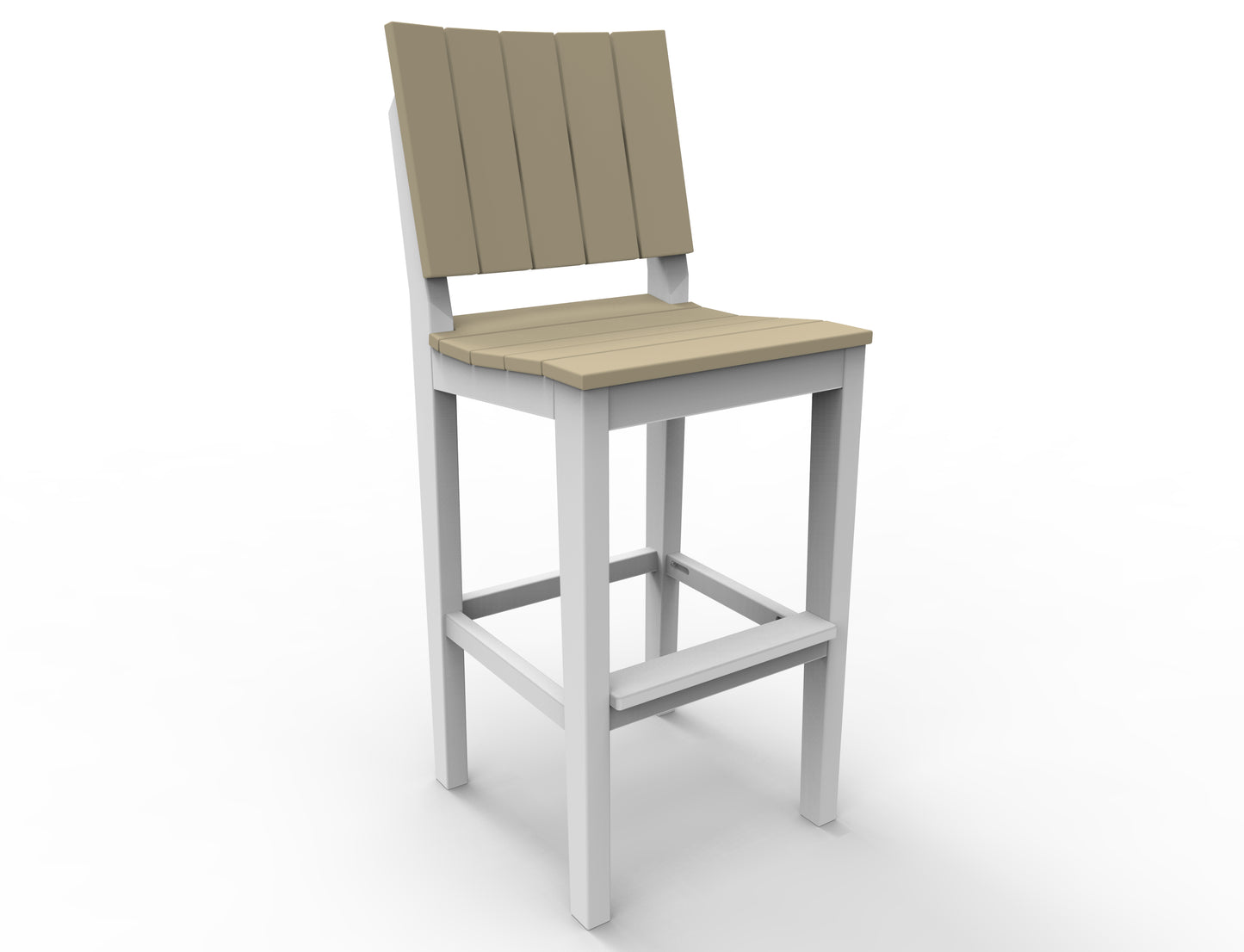 Seaside Casual Recycled Plastic MAD Bar Side Chair (BAR HEIGHT) - LEAD TIME TO SHIP 2 TO 4 WEEKS