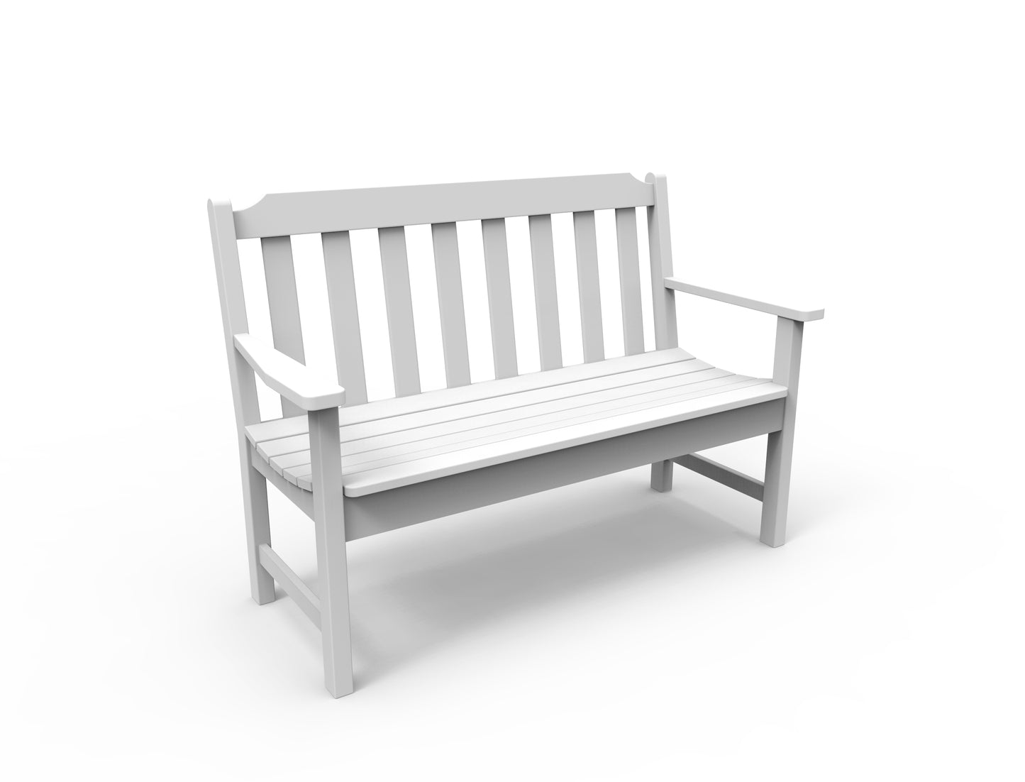 Seaside Casual Recycled Plastic Newport 4' Bench - LEAD TIME TO SHIP 4 TO 6 WEEKS