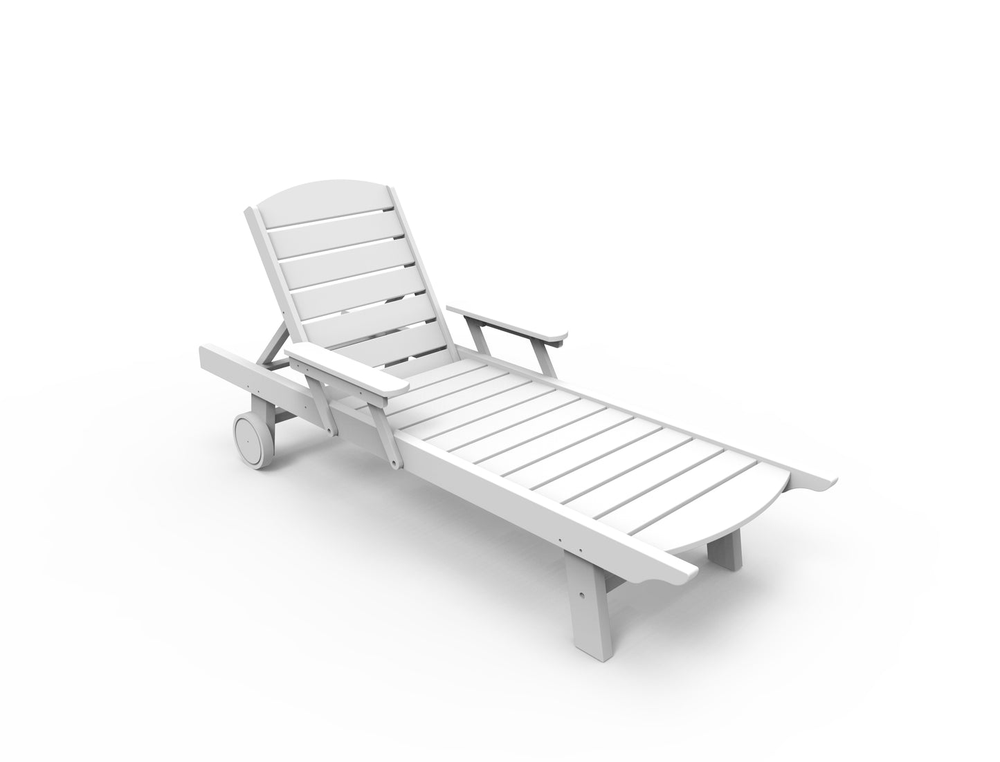 Seaside Casual Recycled Plastic Kingston Chaise - LEAD TIME TO SHIP 4 TO 6 WEEKS