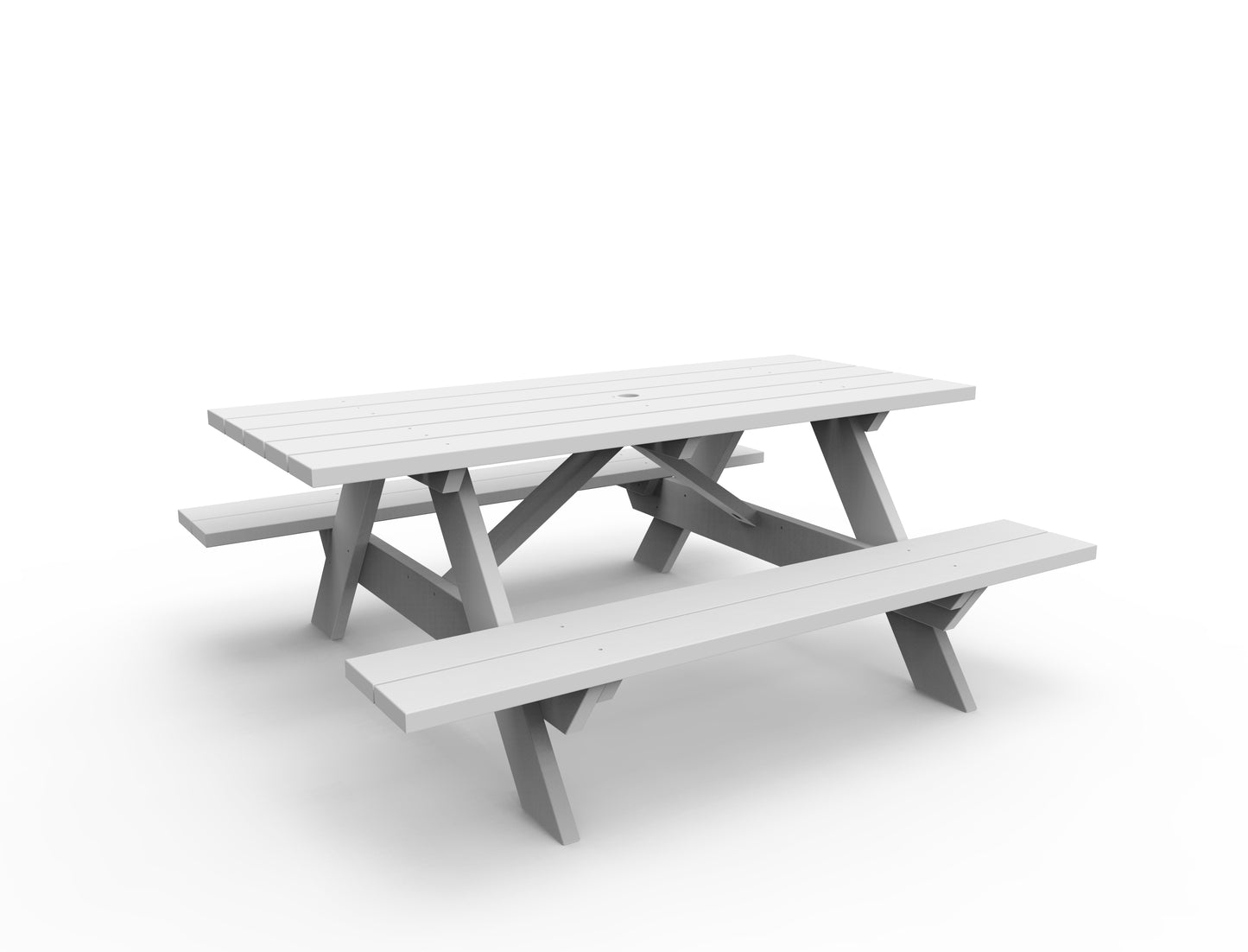 Seaside Casual Recycled Plastic Traditional Picnic Table - LEAD TIME TO SHIP 4 TO 6 WEEKS