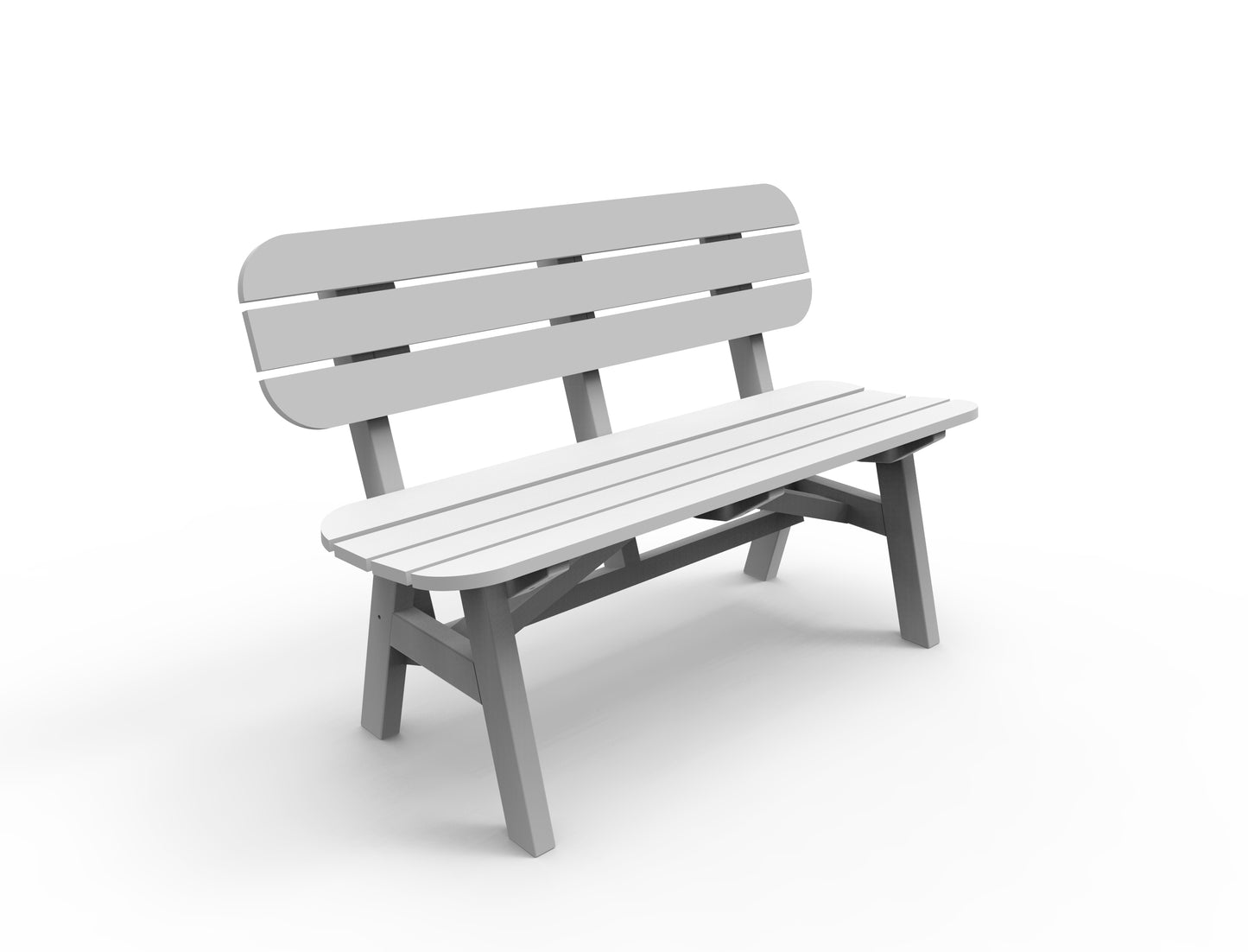 Seaside Casual Recycled Plastic Portsmouth 4' Bench - LEAD TIME TO SHIP 4 TO 6 WEEKS