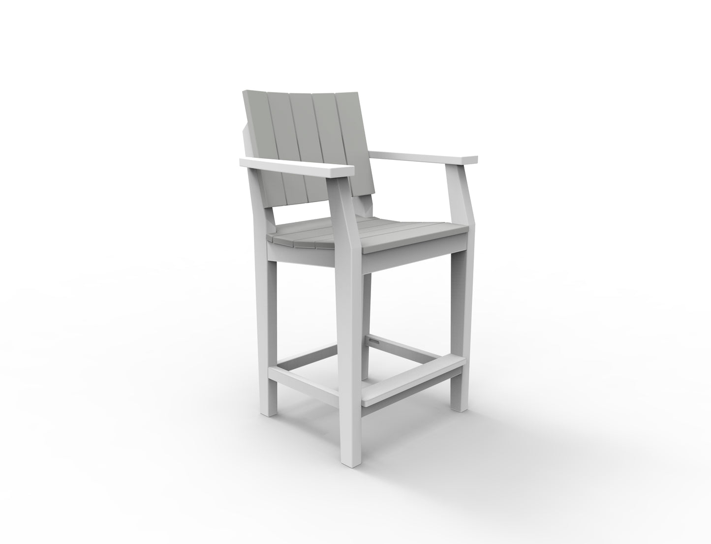 Seaside Casual Recycled Plastic MAD Balcony Arm Chair - LEAD TIME TO SHIP 2 TO 4 WEEKS
