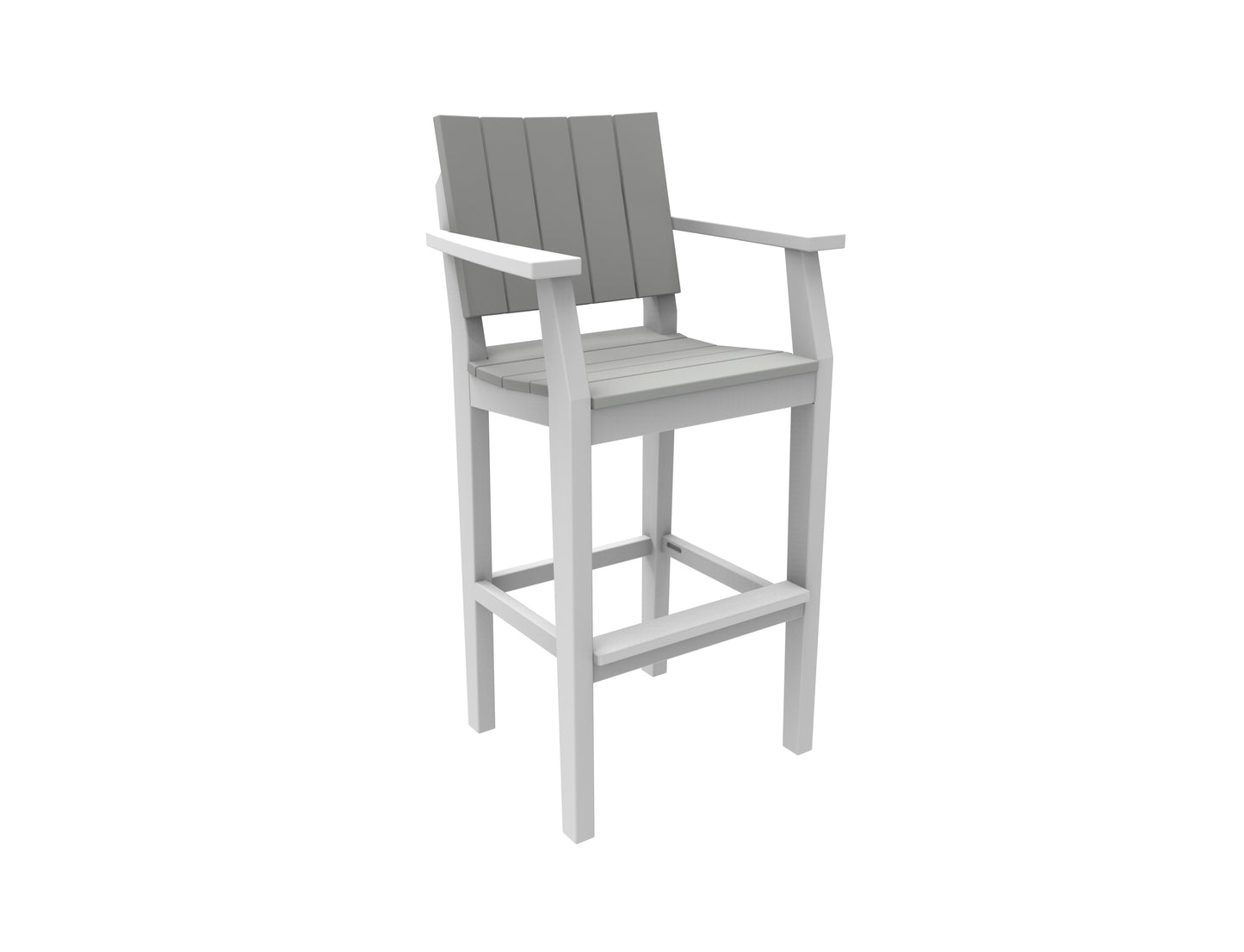 Seaside Casual Recycled Plastic MAD Bar Arm Chair (BAR HEIGHT) - LEAD TIME TO SHIP 2 TO 4 WEEKS