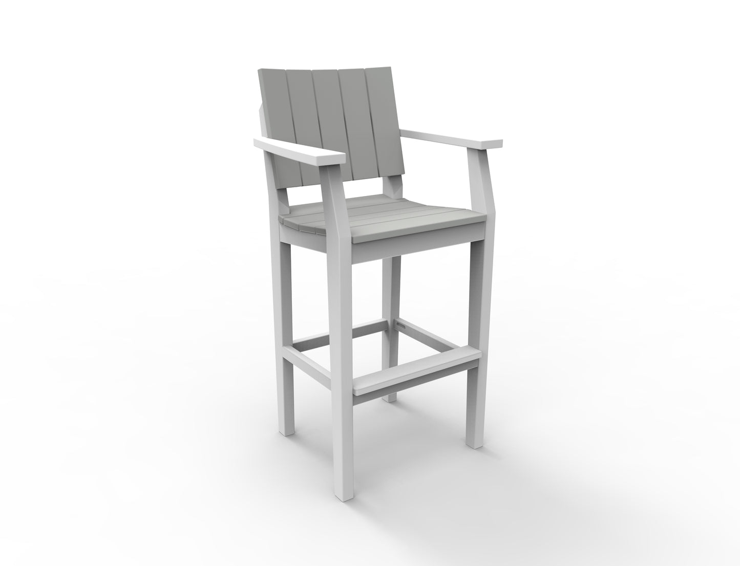 Seaside Casual Recycled Plastic MAD Bar Arm Chair (BAR HEIGHT) - LEAD TIME TO SHIP 2 TO 4 WEEKS