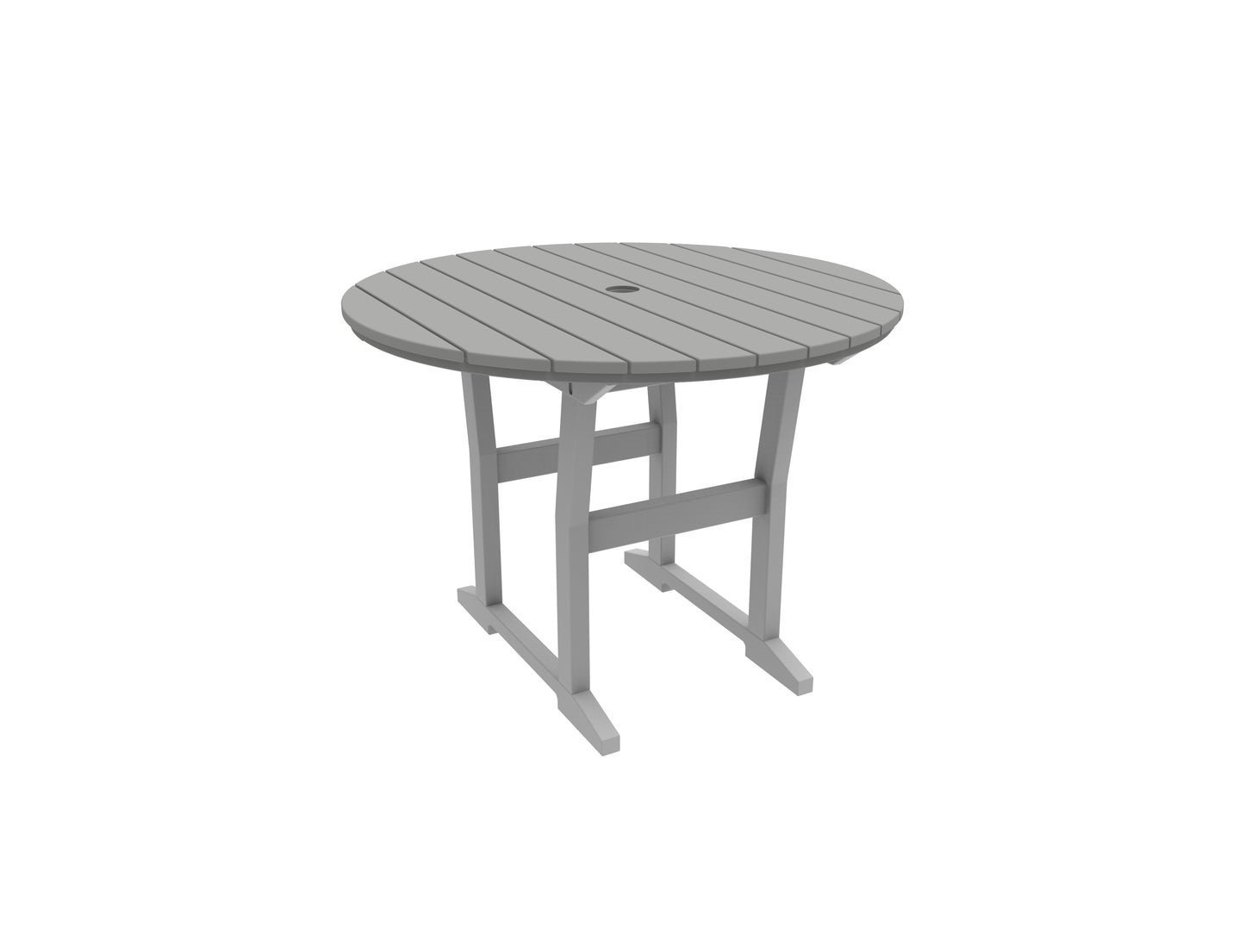 Seaside Casual Recycled Plastic Coastline Cafe Round Dining Table - LEAD TIME TO SHIP 2 TO 4 WEEKS