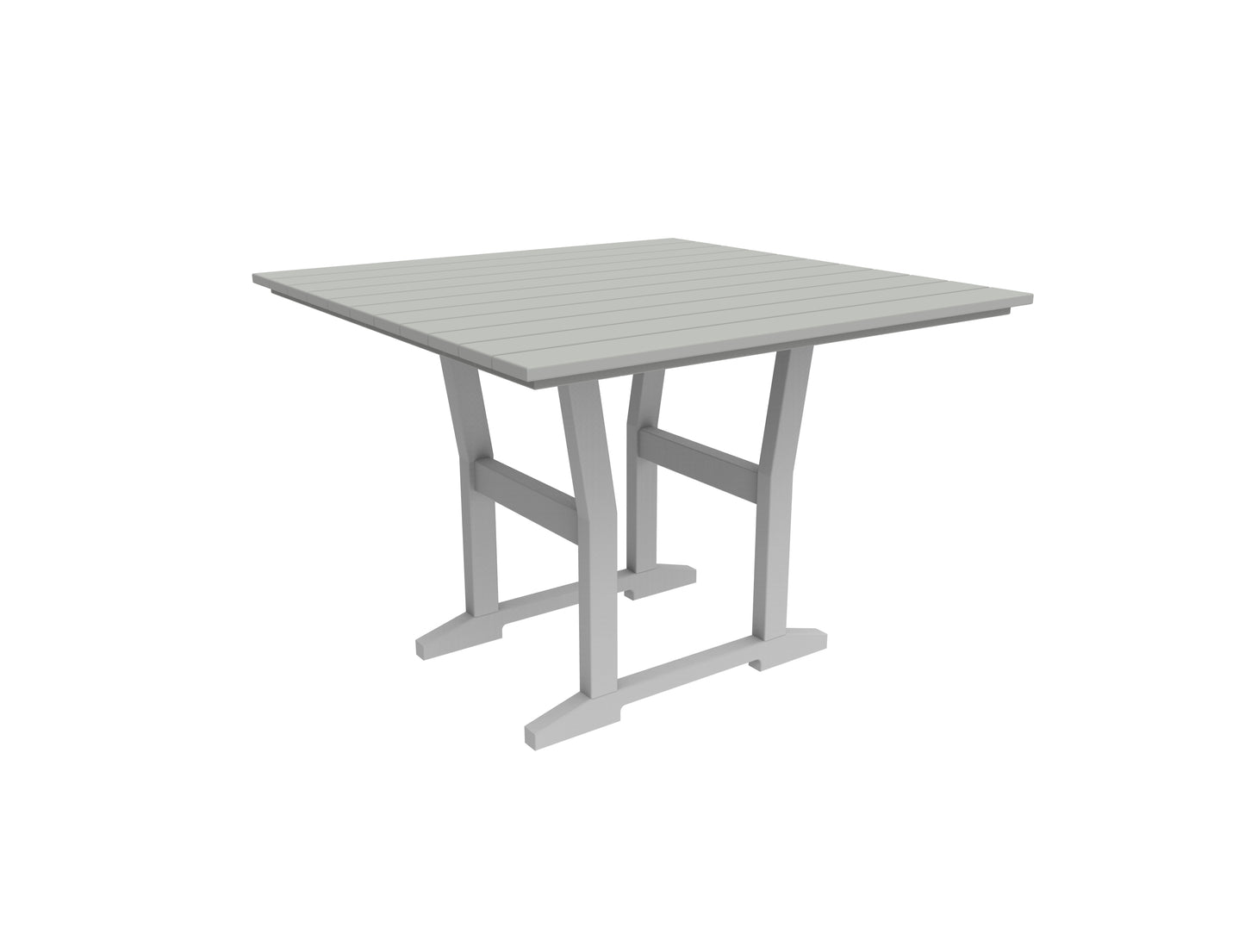 Seaside Casual Recycled Plastic Coastline Cafe Square Dining Table - LEAD TIME TO SHIP 2 TO 4 WEEKS