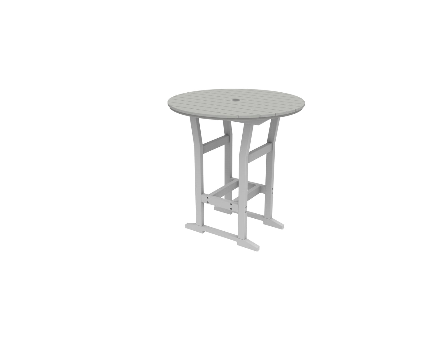 Seaside Casual Recycled Plastic Coastline Cafe Round Bar Table  (BAR HEIGHT) - LEAD TIME TO SHIP 2 TO 4 WEEKS