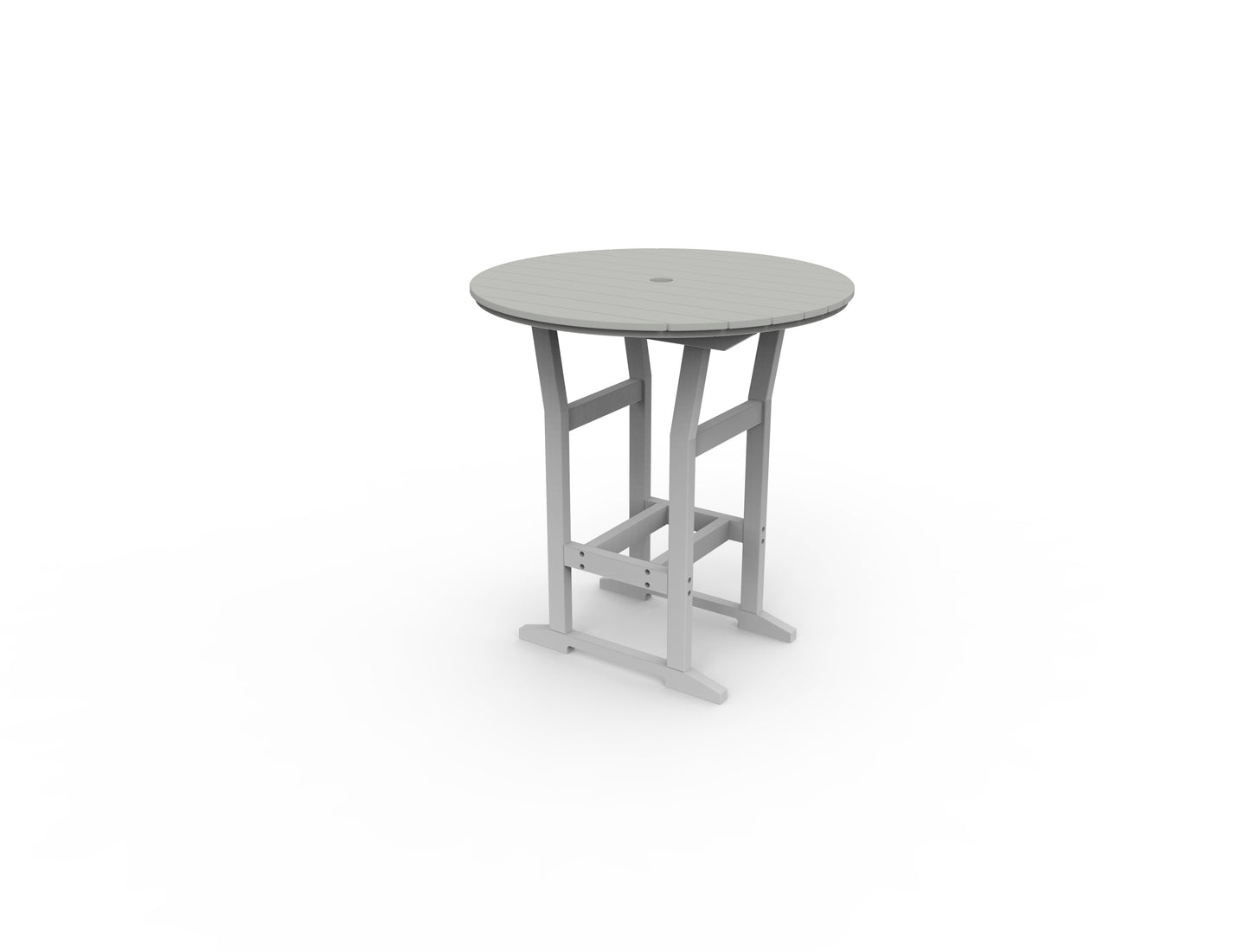 Seaside Casual Recycled Plastic Coastline Cafe Round Bar Table  (BAR HEIGHT) - LEAD TIME TO SHIP 2 TO 4 WEEKS