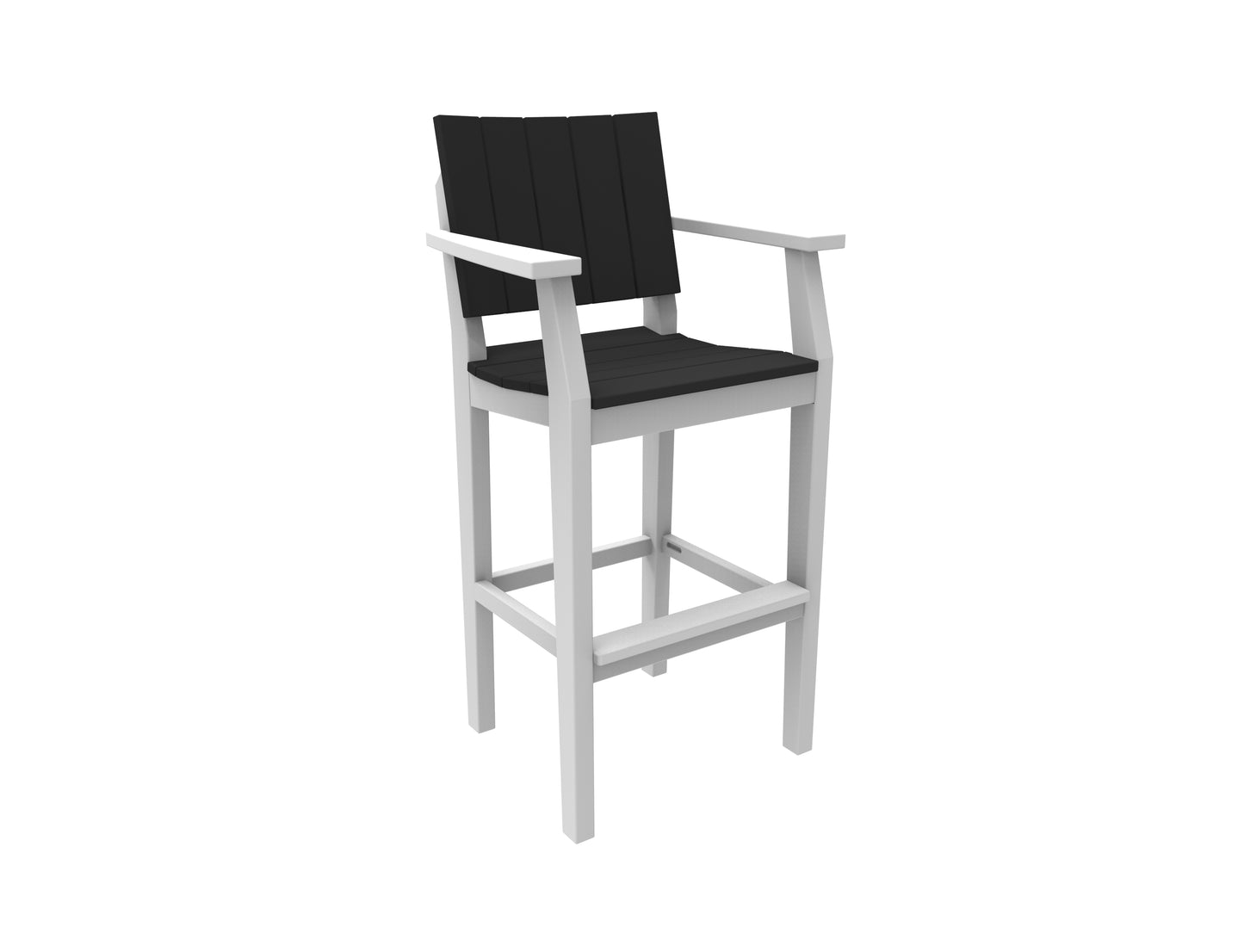 Seaside Casual Recycled Plastic MAD Bar Arm Chair (BAR HEIGHT) - LEAD TIME TO SHIP 2 TO 4 WEEKS