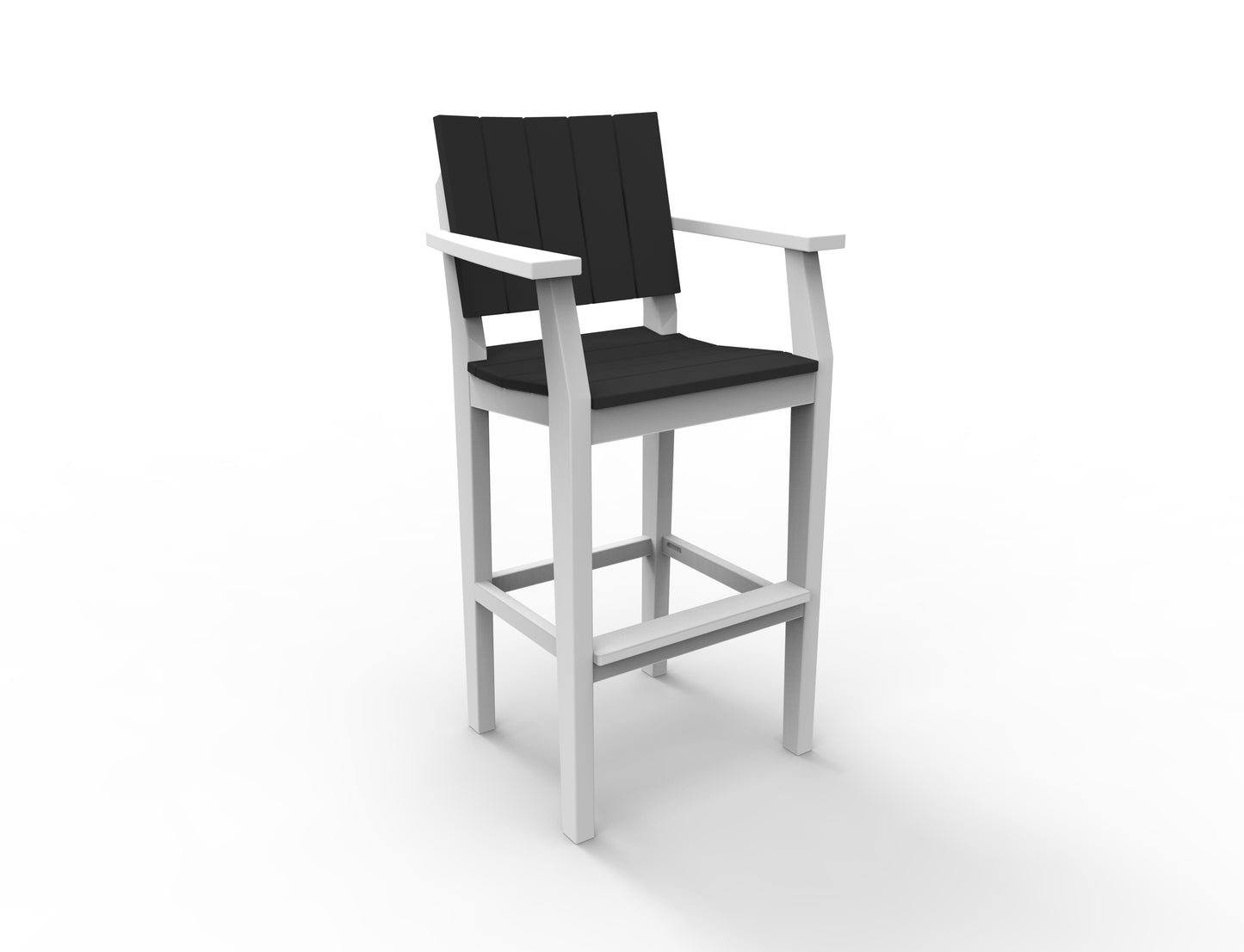 Seaside Casual Recycled Plastic MAD Bar Arm Chair (BAR HEIGHT) - LEAD TIME TO SHIP 2 TO 4 WEEKS