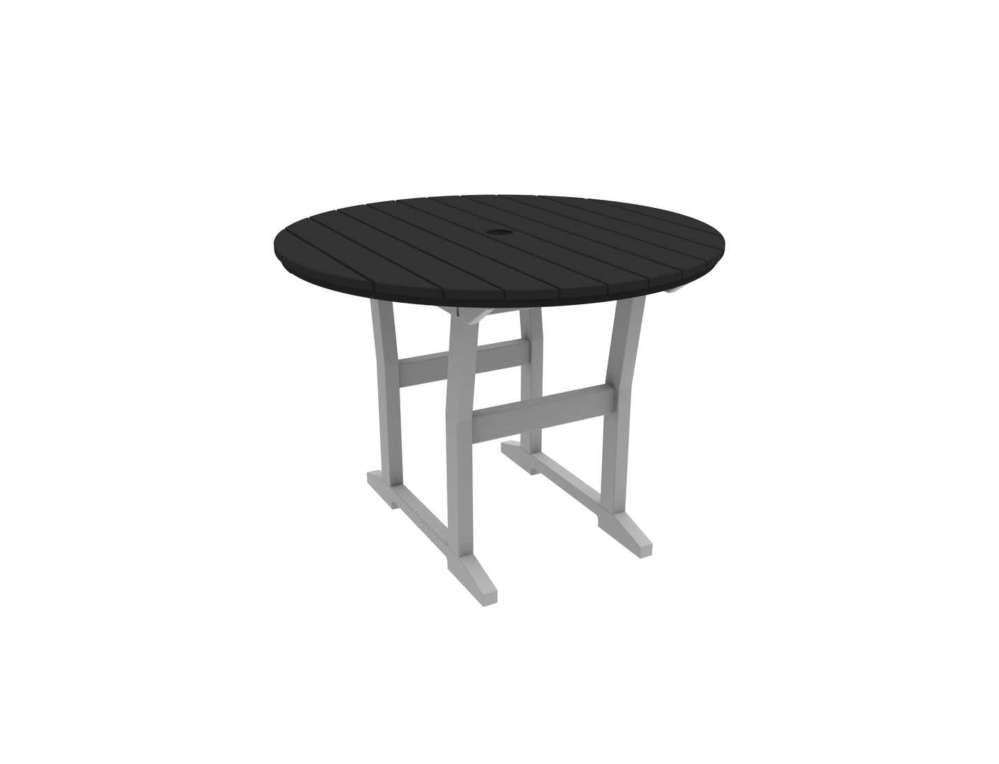 Seaside Casual Recycled Plastic Coastline Cafe Round Dining Table - LEAD TIME TO SHIP 2 TO 4 WEEKS