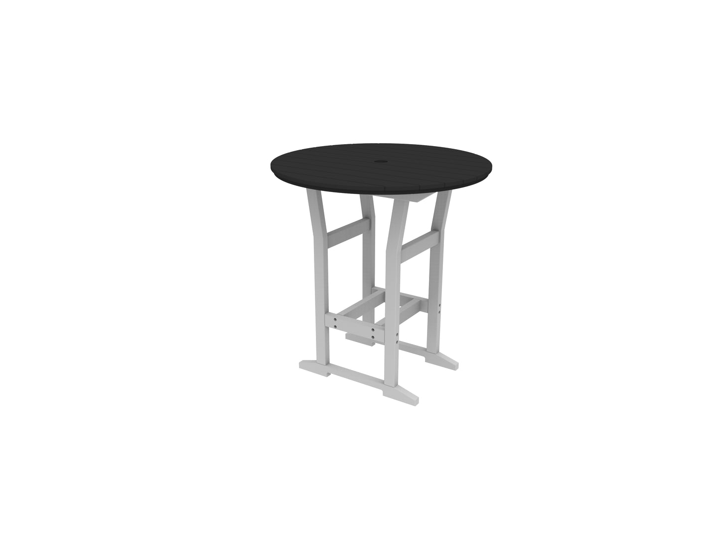 Seaside Casual Recycled Plastic Coastline Cafe Round Bar Table  (BAR HEIGHT) - LEAD TIME TO SHIP 2 TO 4 WEEKS