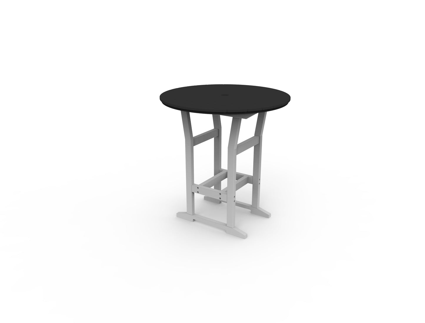 Seaside Casual Recycled Plastic Coastline Cafe Round Bar Table  (BAR HEIGHT) - LEAD TIME TO SHIP 2 TO 4 WEEKS