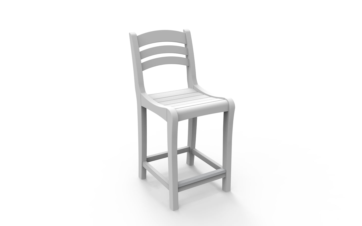 Seaside Casual Recycled Plastic Charleston Balcony Chair (COUNTER HEIGHT) - LEAD TIME TO SHIP 2 TO 4 WEEKS