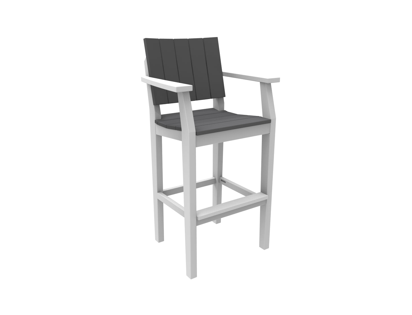 Seaside Casual Recycled Plastic MAD Bar Arm Chair (BAR HEIGHT) - LEAD TIME TO SHIP 2 TO 4 WEEKS
