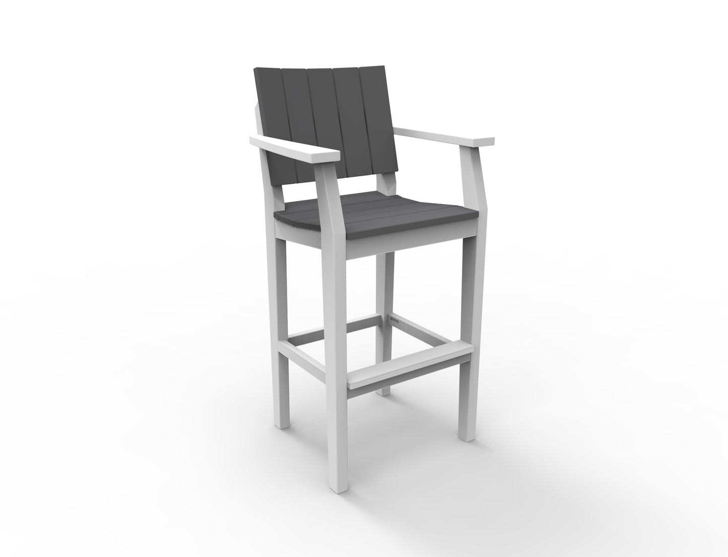 Seaside Casual Recycled Plastic MAD Bar Arm Chair (BAR HEIGHT) - LEAD TIME TO SHIP 2 TO 4 WEEKS